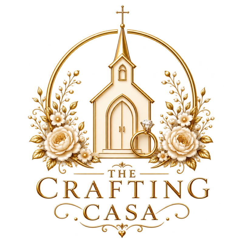 The Crafting Casa wedding logo